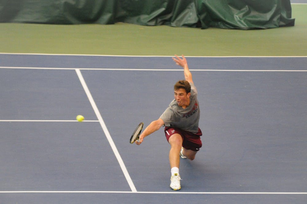 Freshman Dmitry Shatalin, who hails from Moscow, is only 17 years old and is the new face of Penn men's tennis.