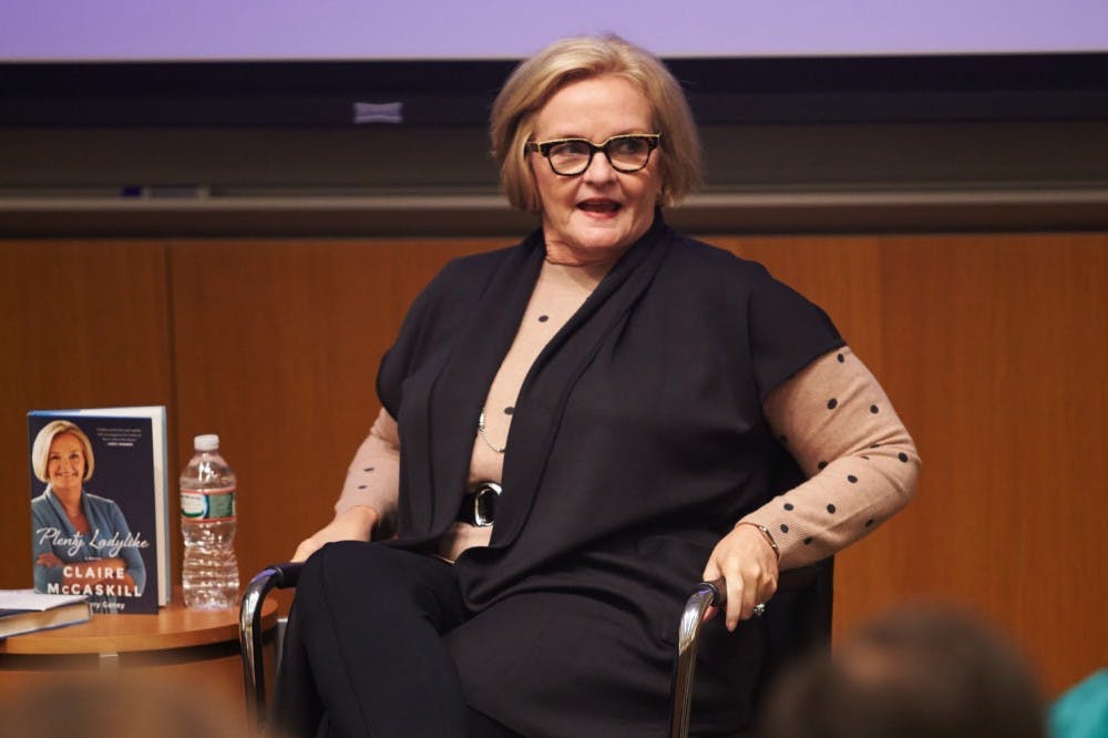 Senator Claire McCaskill spoke about her new book, “Plenty Ladylike: A Memoir,” at the most recent event of the Authors@Wharton speaker series.