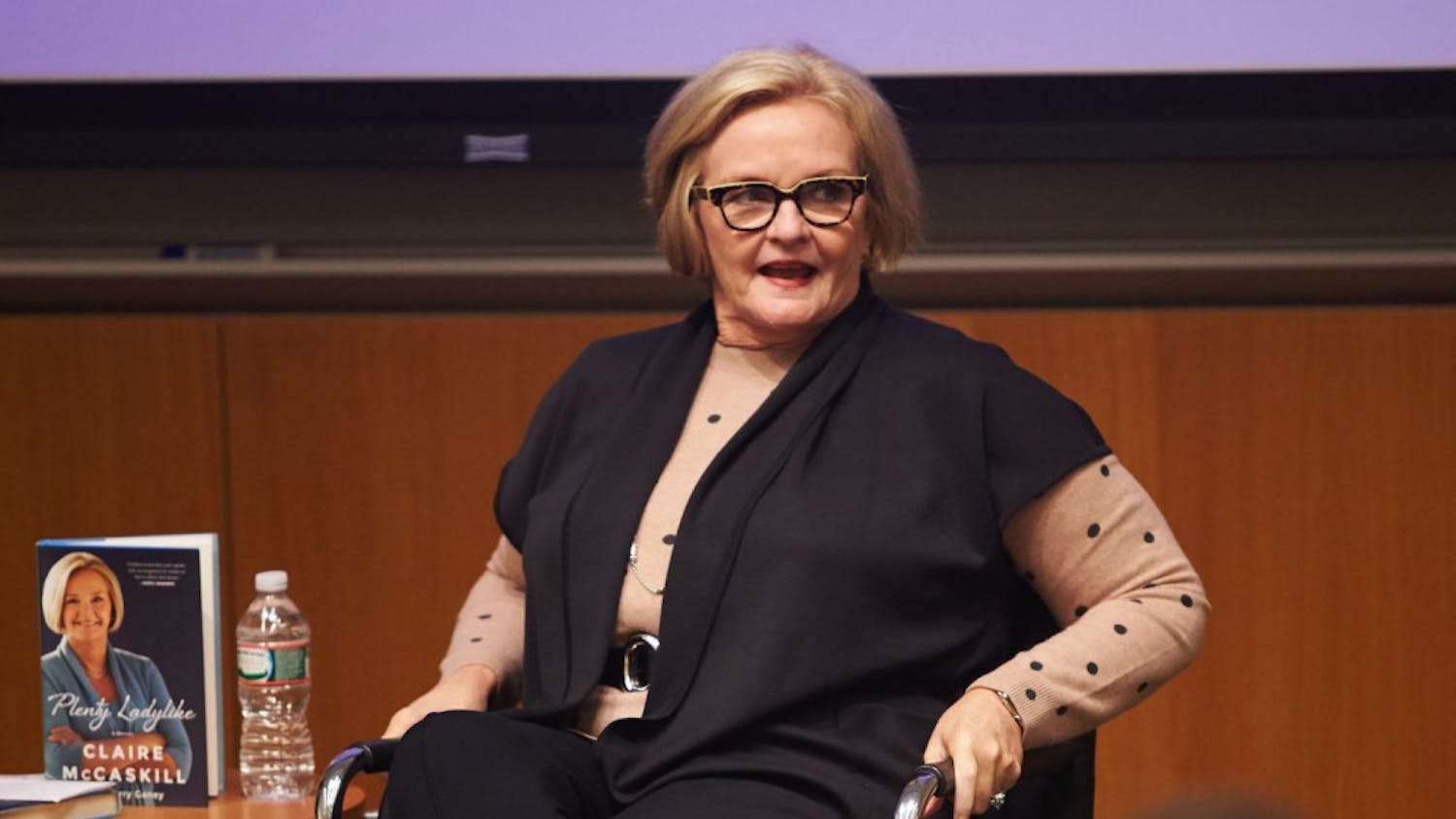 Senator Claire McCaskill spoke about her new book, “Plenty Ladylike: A Memoir,” at the most recent event of the Authors@Wharton speaker series.