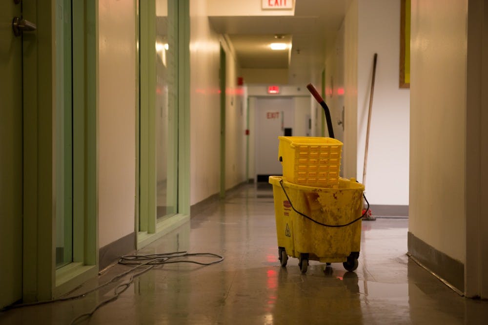 Harnwell floods during finals week