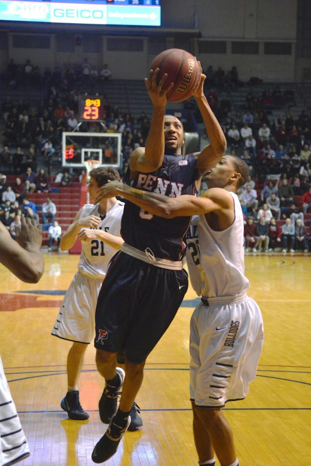 Men's Basketball plays Yale at the Palestra. 