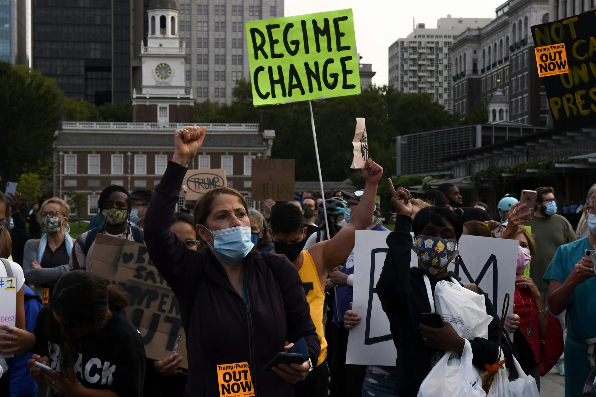 09-15-20 Donald Trump Protest Philadelphia Townhall Election Vote Regime Change Independence Hall Crowd.jpg
