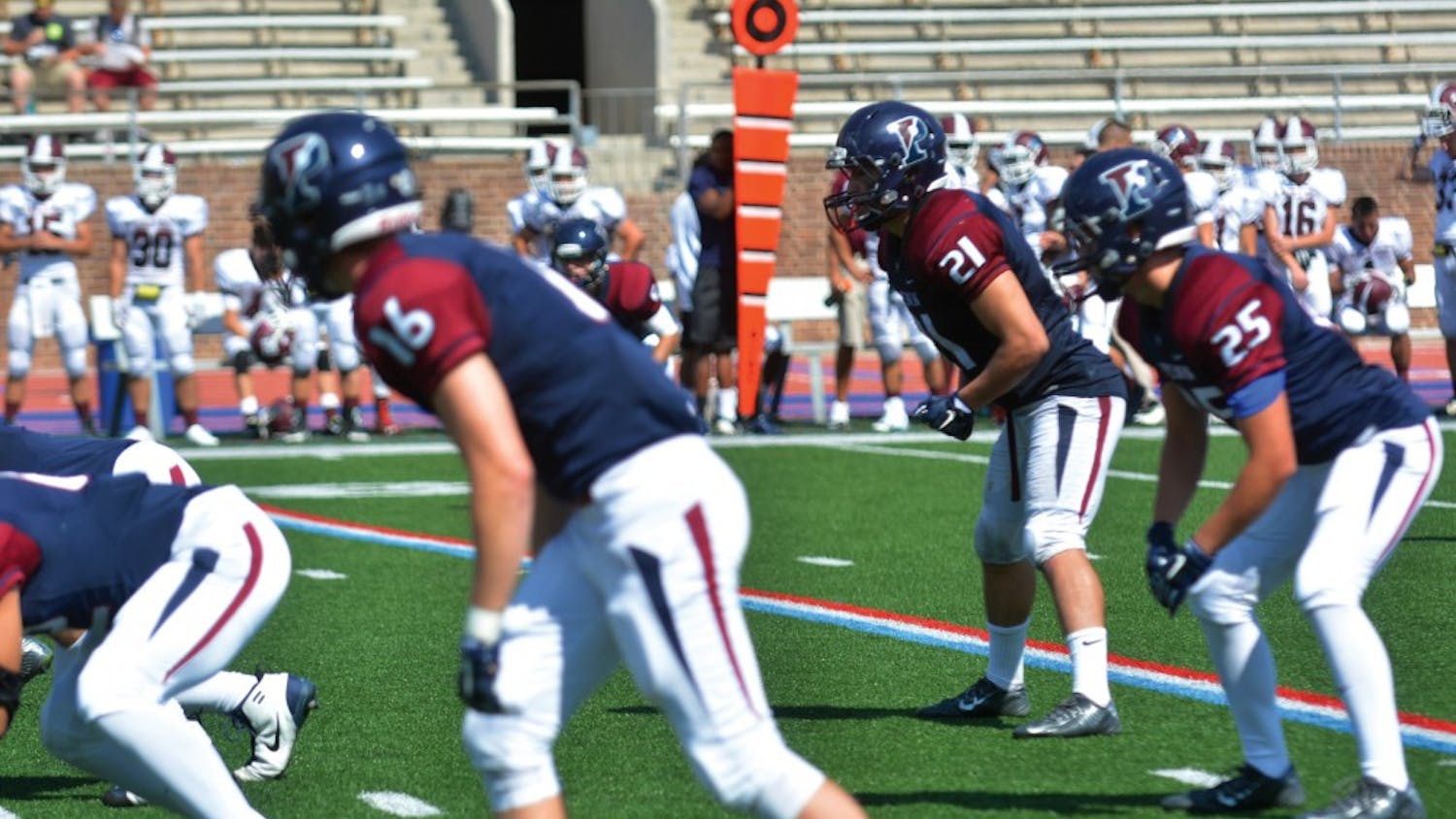 Around half of Penn sprint football's players come from New Jersey or Pennsylvania. One of those is sophomore linebacker Sam Smallzman, who played against a number of his current teammates back in high school. 