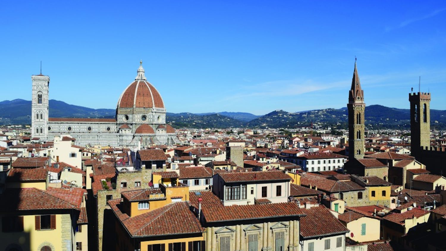 A photo taken while a Penn student studying in Paris visited Florence on a trip. Penn students also study abroad in locations such as Grenoble, France and Venice, Italy.