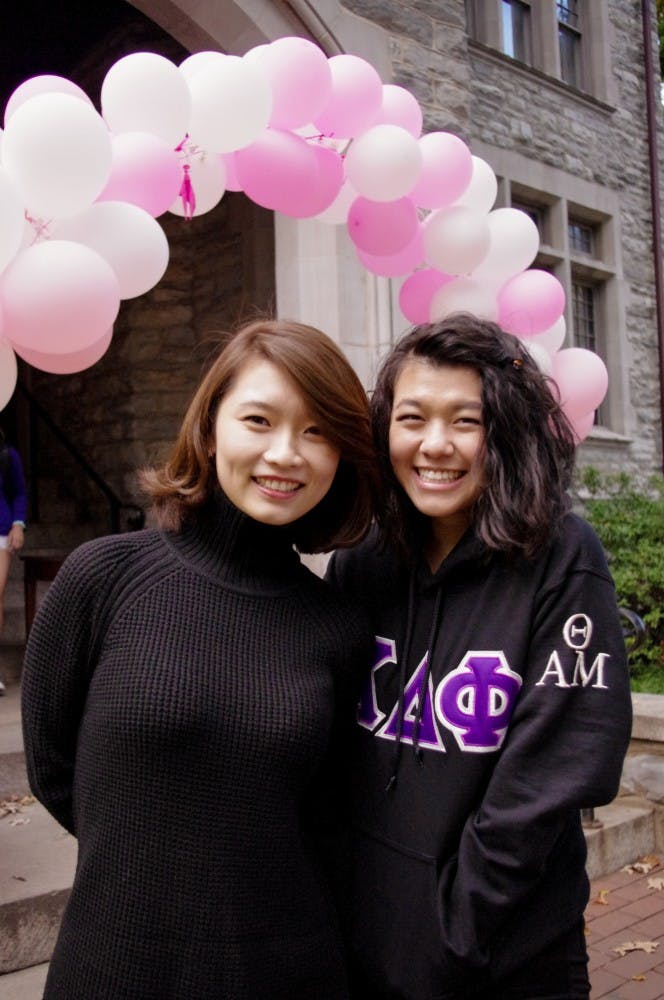 Members of Penn's aKDPhi their 14th Annual Breast Cancer Awareness Coffeehouse this past Friday.