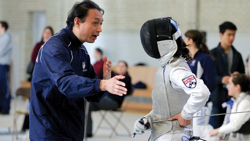 Penn fencing coach Andy Ma has build a strong relationship with his athletes, something that led to him being named Ivy fencing coach of the year