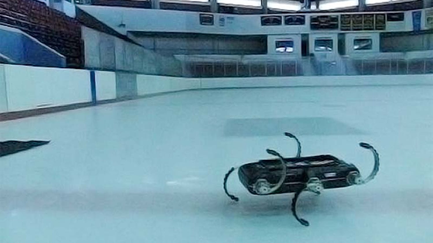 RHex is a six-legged robot whose team hopes to one day use it for search-and-rescue missions or data collection. The decade-old project began to move on ice eight weeks ago.