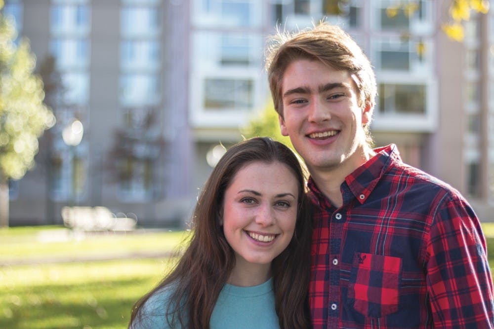 Sophomores Emily Pugh and Ryan Draper no longer live in the same hall on the fifth floor of Hill, however they are closer than ever. 