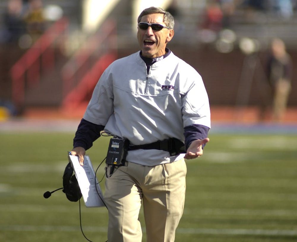 Penn over Columbia 16-0 at Franklin Field.

al bagnoli penn head coach