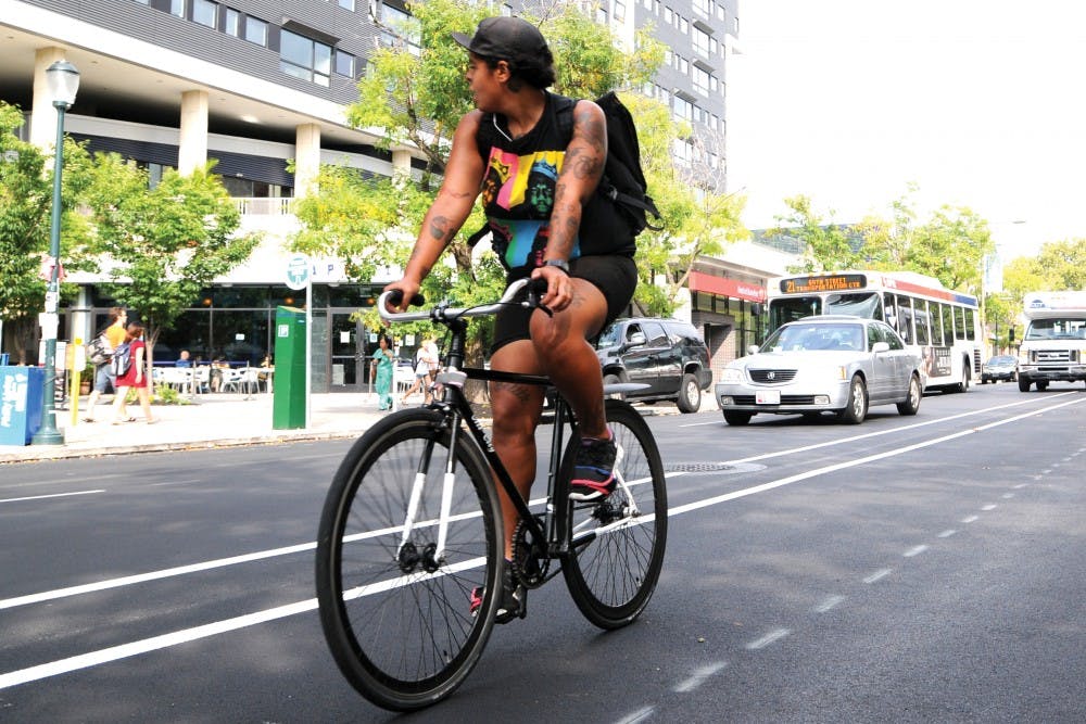 New Walnut street bike lane