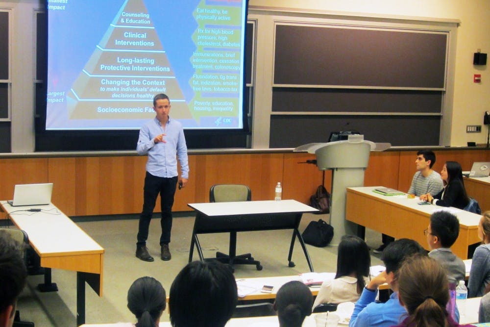 Dr. James Hamblin, a senior editor at The Atlantic, discussed public health and journalism at a lecture on campus this Tuesday.