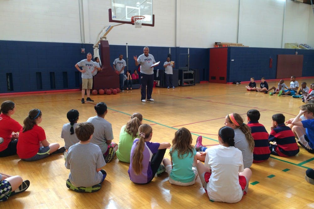 The Netter Center held a basketball clinic as part of its Alumni Weekend last year.
