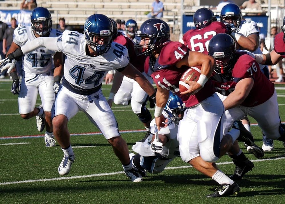 Senior running back Kyle Wilcox departed from Penn's 60-22 loss to Fordham early after suffering a concussion.