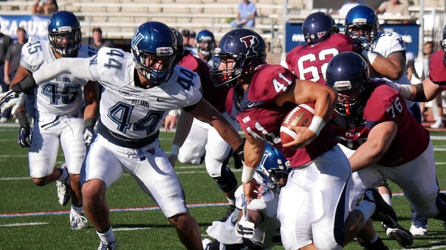 Senior running back Kyle Wilcox departed from Penn's 60-22 loss to Fordham early after suffering a concussion.