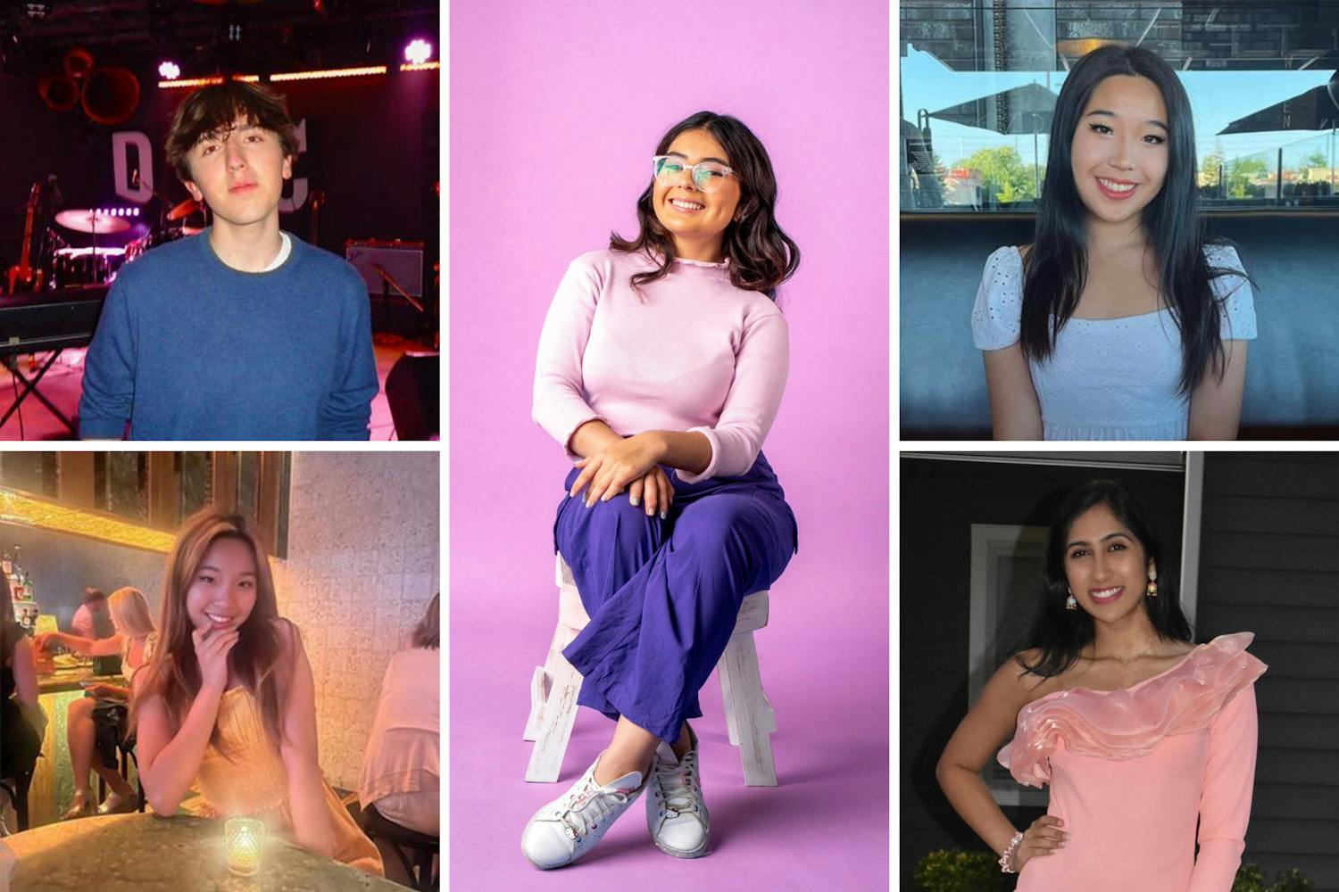 Regular Decision 2028 Students ((Photos courtesy of Aidan Shaughnessy, Meilun Yu, Luisa Lopez Monzonc, Meihuan Yu, Sidhya Ganesh)