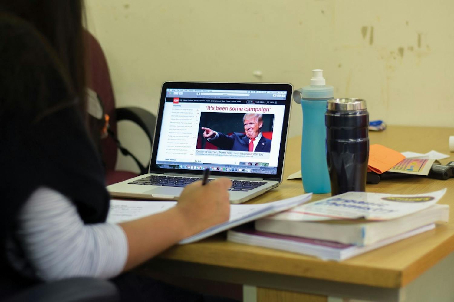 Penn professors and students diverge from regular classroom discussions to election reactions.