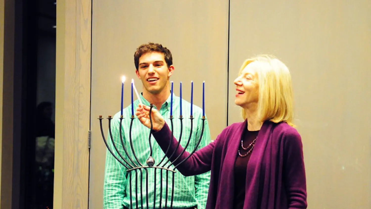 Amy Gutman Lighting Menorah