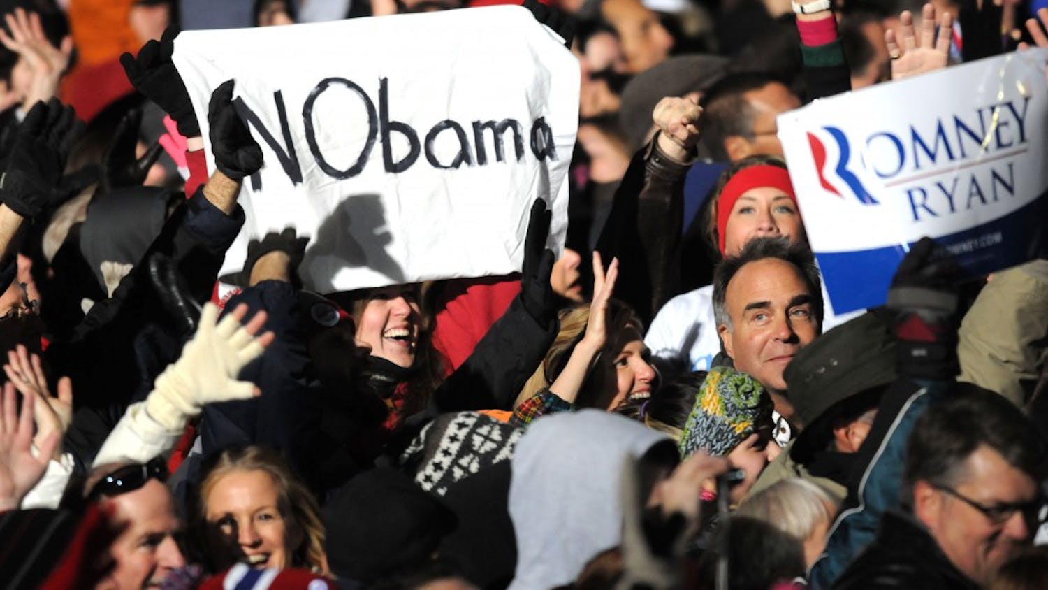 Presidential candidate Mitt Romney spoke at a rally in Bucks County two days before the election. Governor Tom Corbett, Senators Bob Casey and Pat Toomey also spoke.
