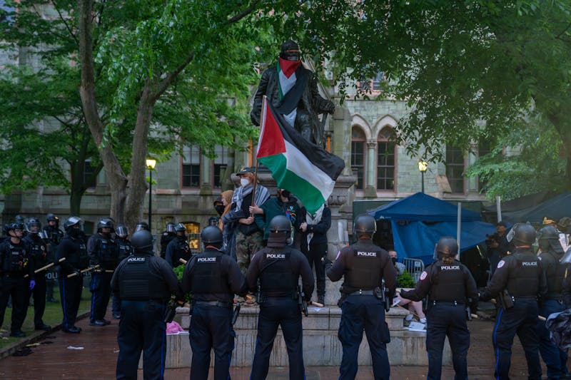 In Photos: The morning the Gaza Solidarity Encampment was dismantled at Penn