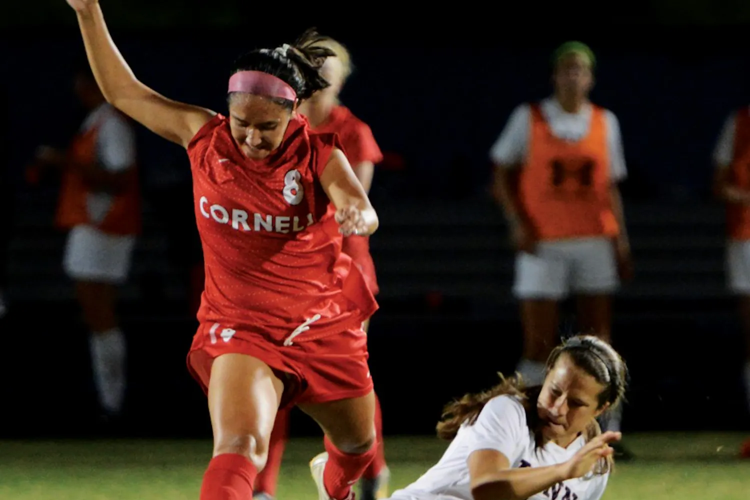 Penn women's soccer defeats Cornell 1-0. The winning goal was scored on a penalty kick.