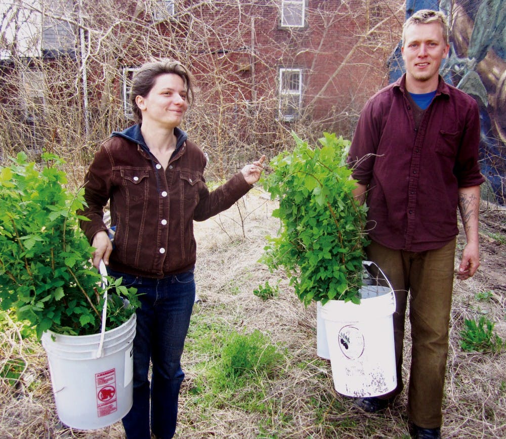 	2003 College graduate Ryan Kuck, and his wife Suzanna, a 2001 College graduate, started Preston’s Paradise, an all-volunteer project that provides fresh produce for the West Philadelphia community. 