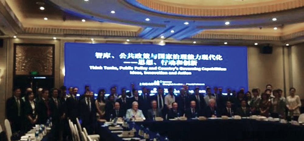 China's first think tank summit was hosted in Shanghai by the Think Tanks and Civil Societies Program and the Shanghai Academy for Social Sciences. 
