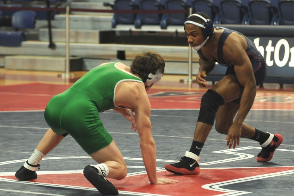 Sophomore May Bethea rallied from a first-period deficit to win 9-6 against Binghamton on Sunday, and he'll look to continue that success into the coming weekend as Penn wrestling battles Princeton and Rider.
