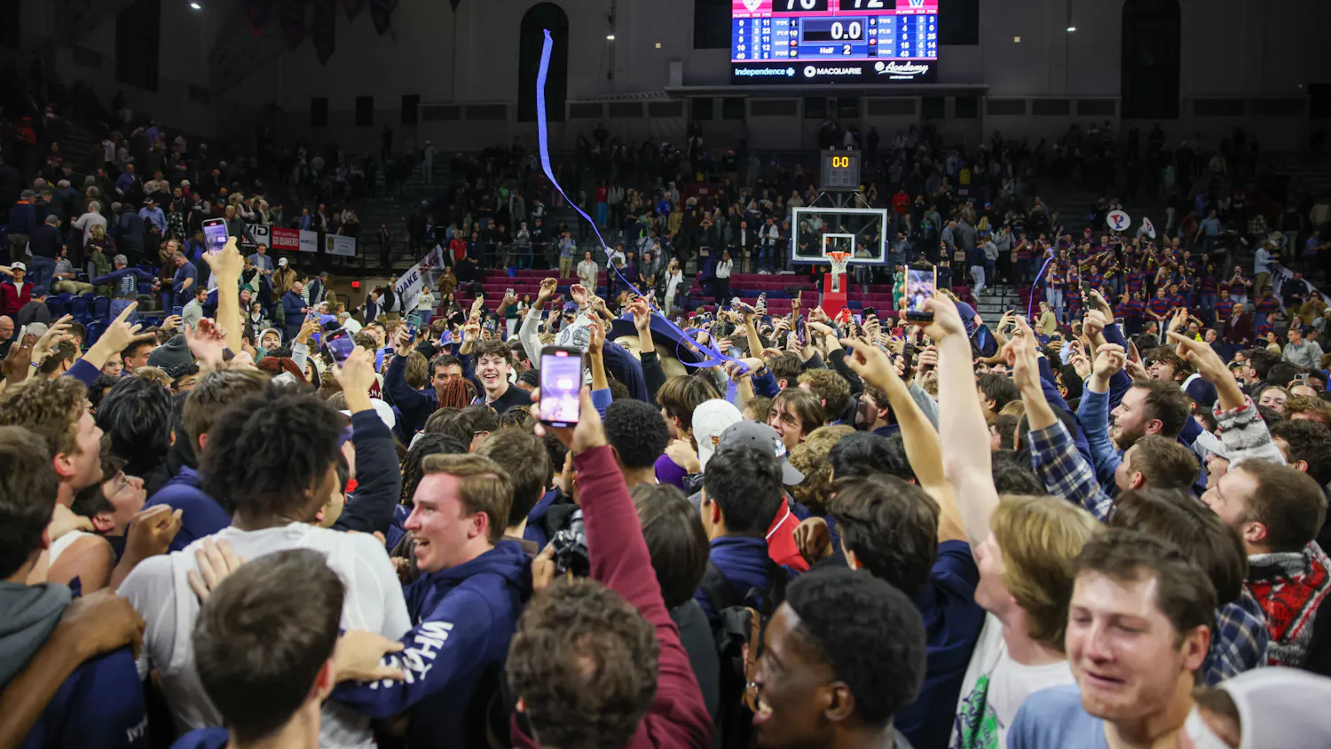 11-13-23 Men's Basketball vs Villanova Celebration (Abhiram Juvvadi).jpg