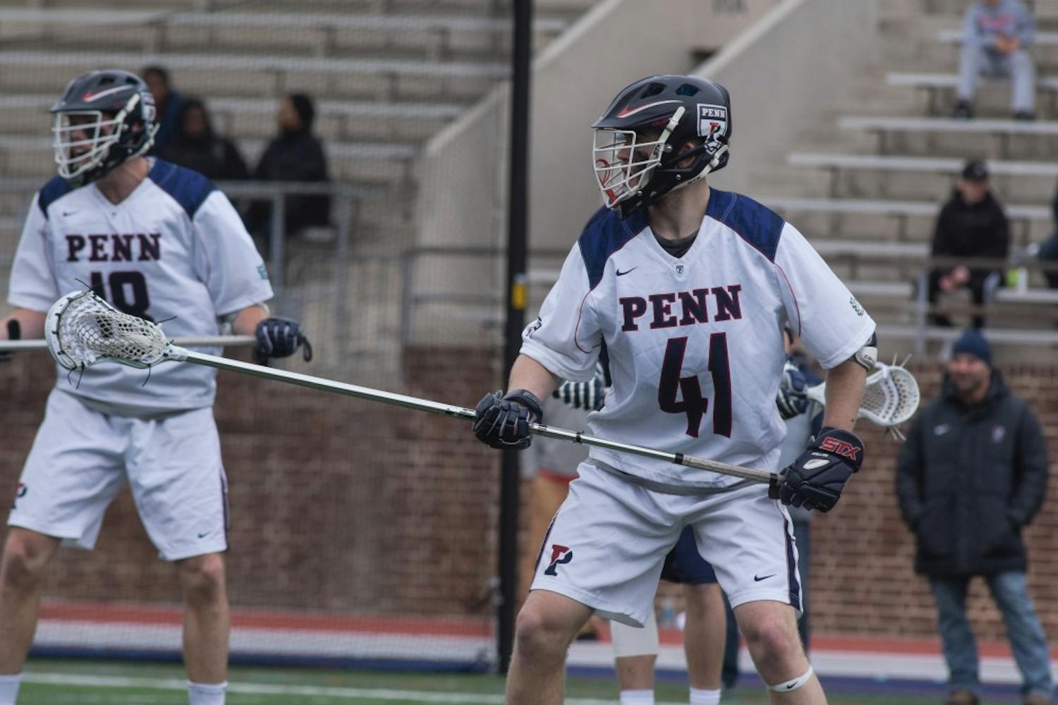 Though junior long-stick midfielder Connor Keating battled valiantly on both sides of the ball, Penn men's lacrosse came up just short of upsetting first-place Yale in a tough 14-12 loss.