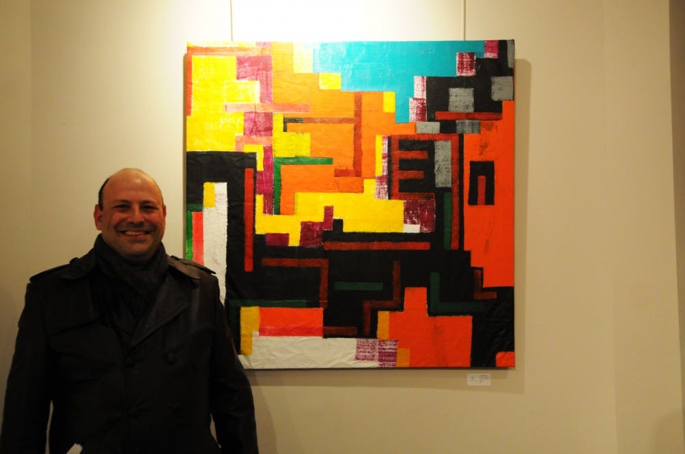 CareLink artist Ara Zelbarian displayed his piece 