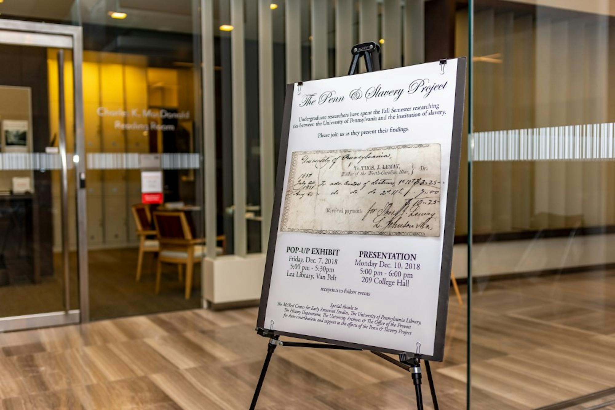 Penn Slavery Project 12/7/18