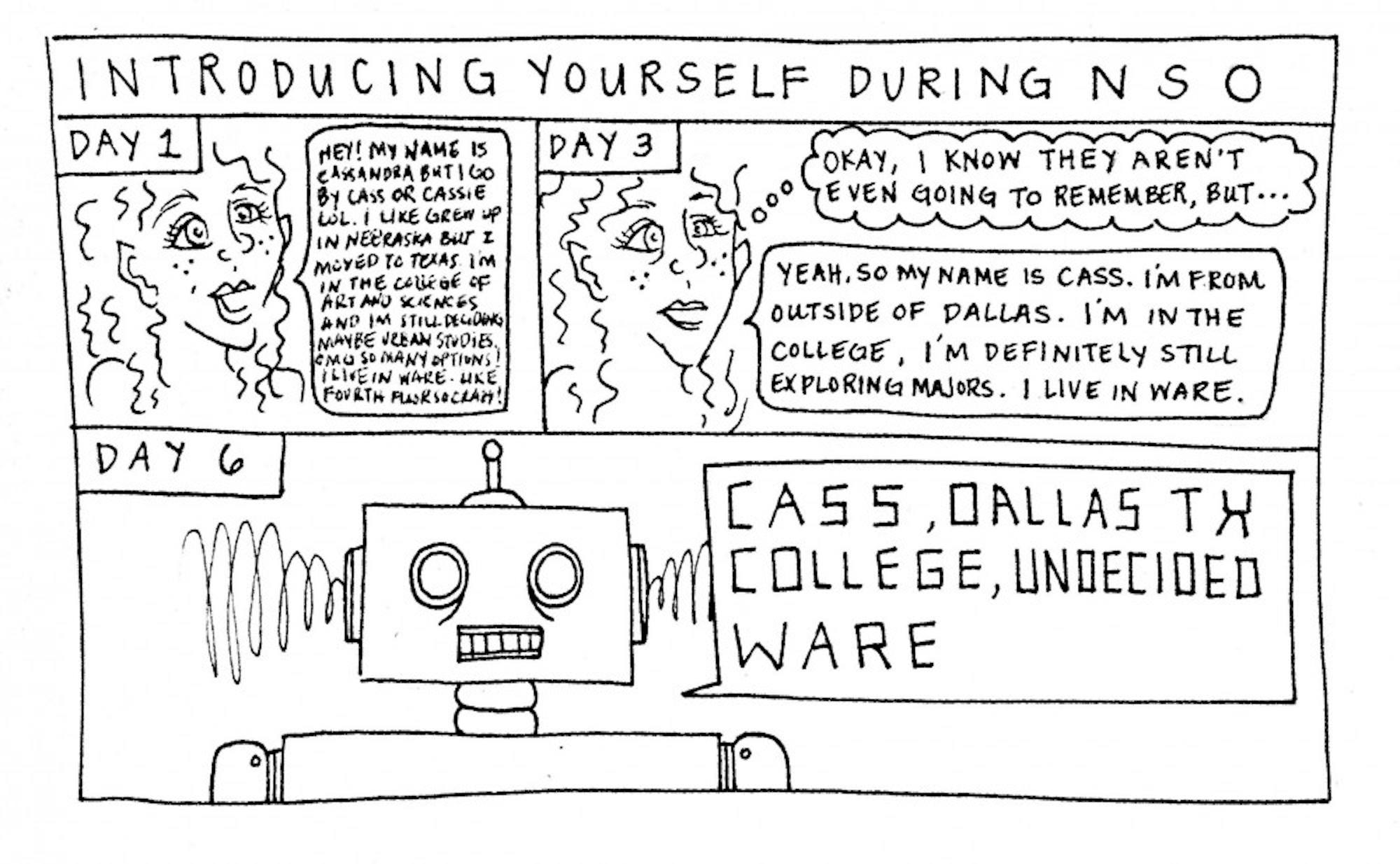 Introducing yourself during NSO