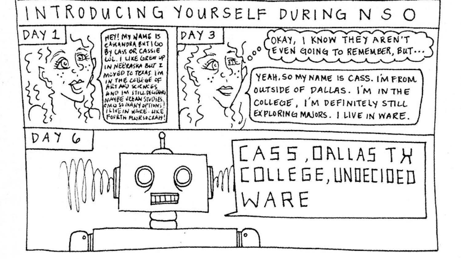 Introducing yourself during NSO