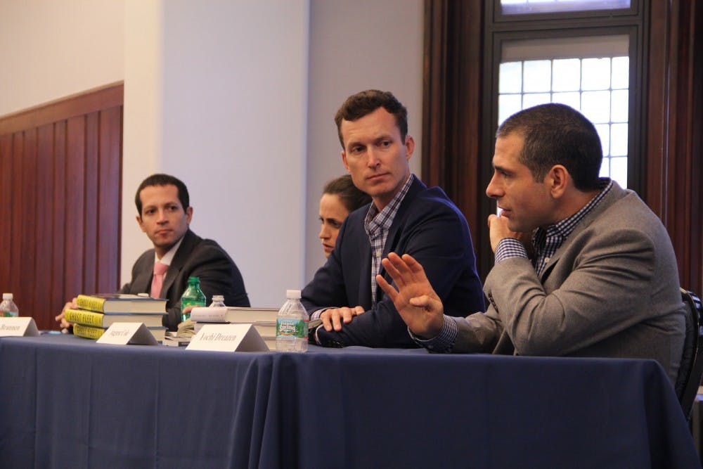 Penn alumni spoke with current students about careers in journalism and public policy this past weekend.