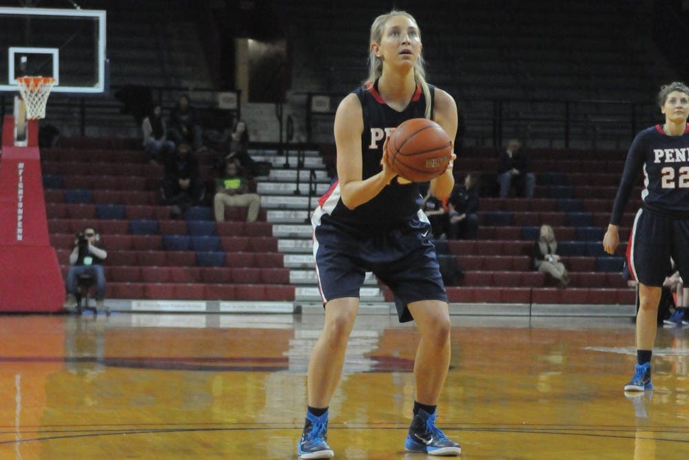 Sophomore Sydney Stipanovich powered the Quakers' offense with 12 points on Friday.