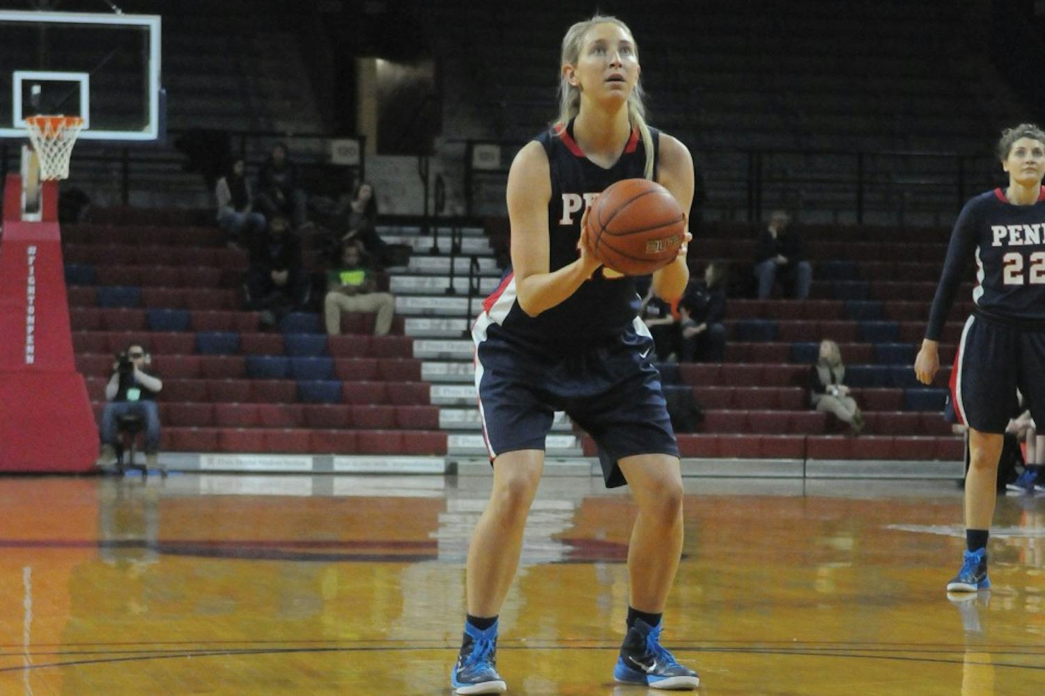 Sophomore Sydney Stipanovich powered the Quakers' offense with 12 points on Friday.