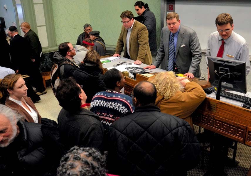 Community meeting to discuss the new property tax system and it's effect on West Philadelphia.