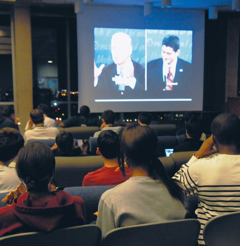 Political Coalition hosts watching of Vice Presidential debate 2012