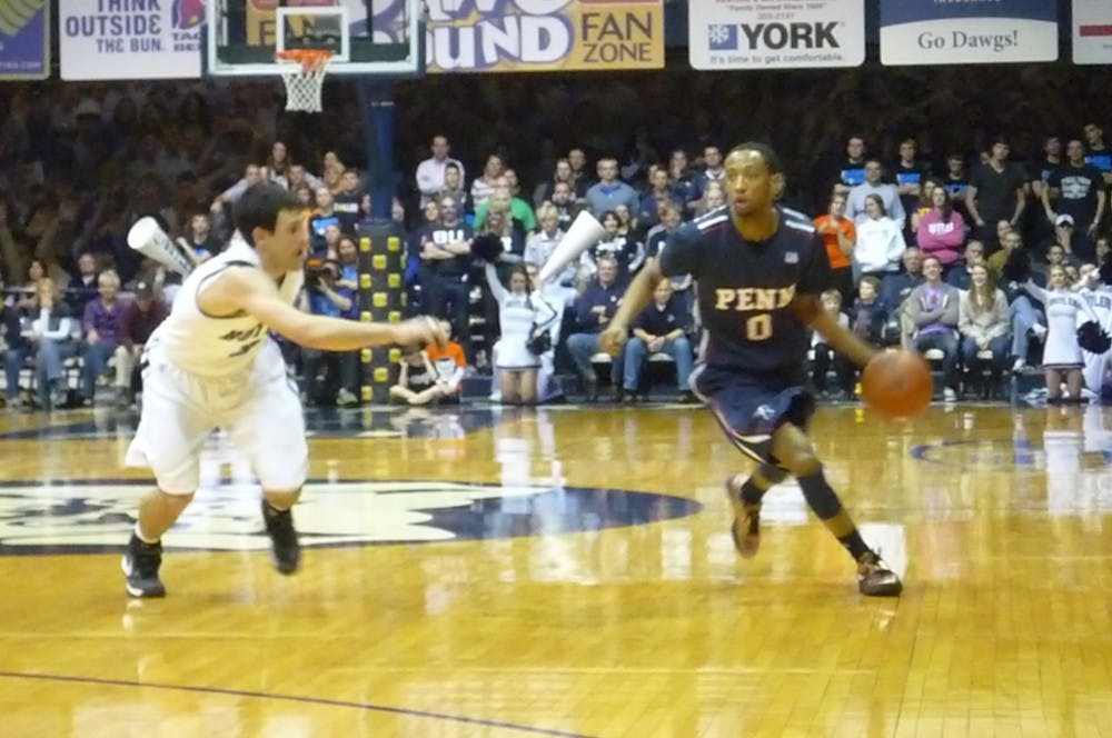 	Though he led Penn with 15 points, junior captain Miles Cartwright shot just 5-for-14 from the floor in the Quakers’ 70-57 loss to No. 17 Butler on Wednesday night.