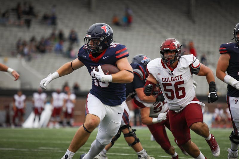 Sayin&#39;s three-touchdown day fuels Penn football to 27-17 win over Colgate