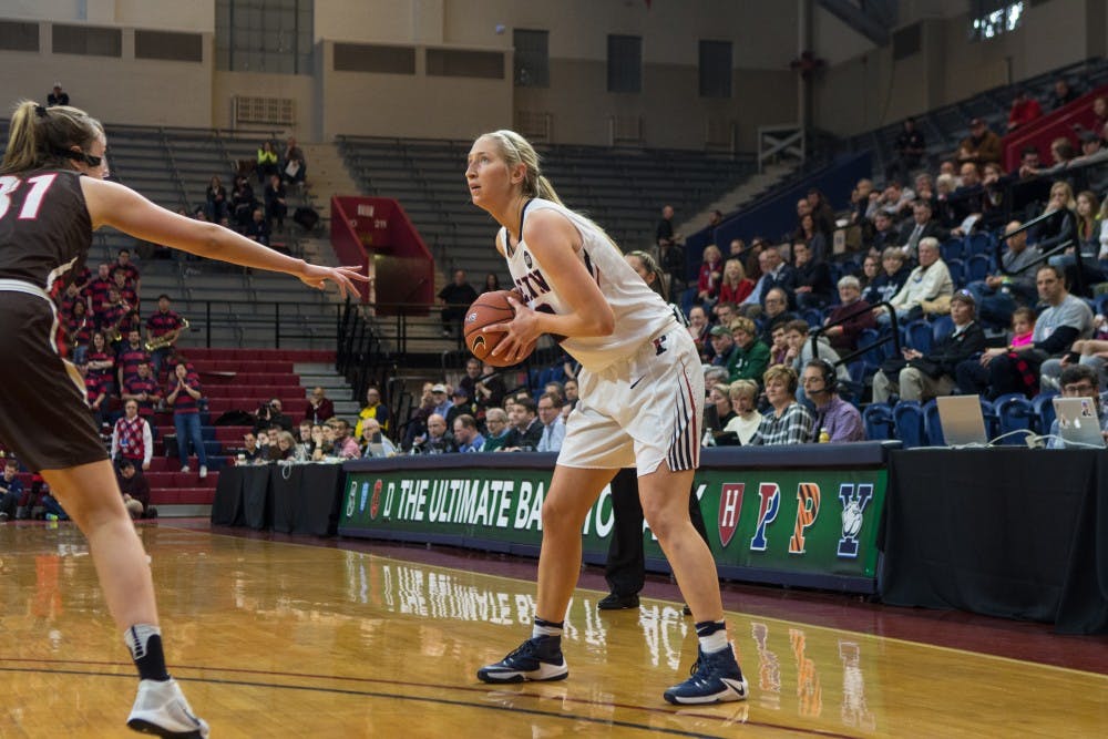 Entering her third NCAA Tournament in four seasons in Philadelphia, senior center Sydney Stipanovich is still seeking her first career March Madness win.