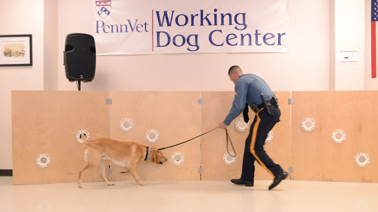 Morgan with Trooper Stanker, Penn Vet Working Dog Center