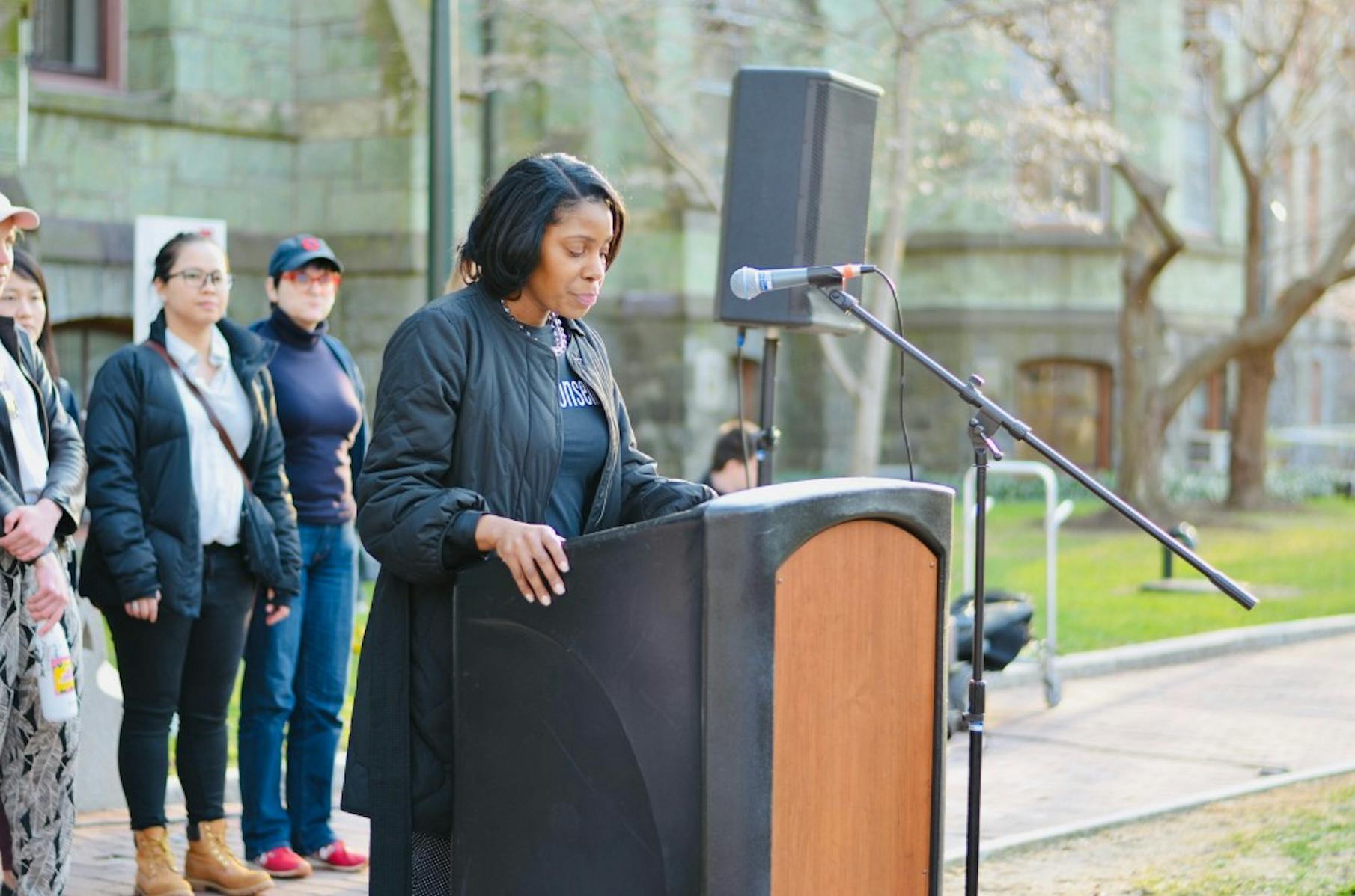 Take Back the Night Sherisse Laud-Hammond, director of the Penn Women’s Center
