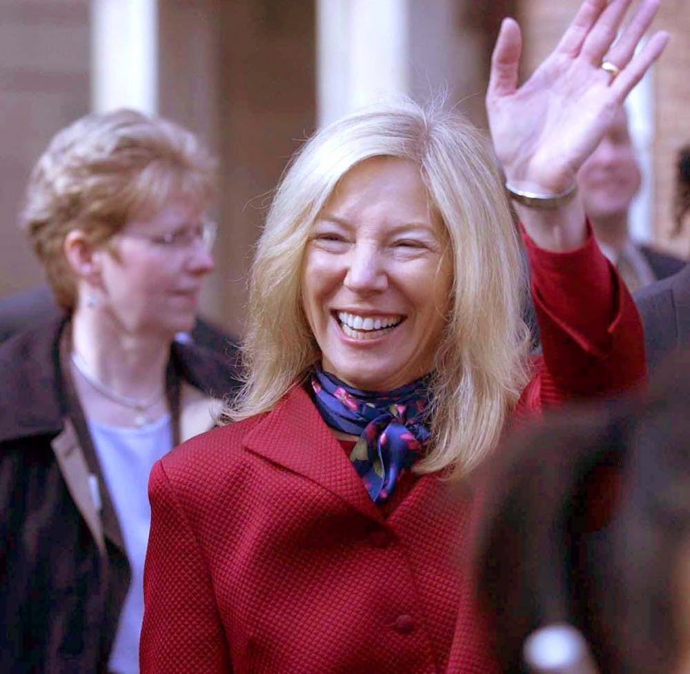 ran 2/23/2004The University of Pennsylvania Board of Trustees elects Amy Gutmann as the 8th President of Penn.   A procession from the Inn at Penn to Houston Hall followed the board meeting.