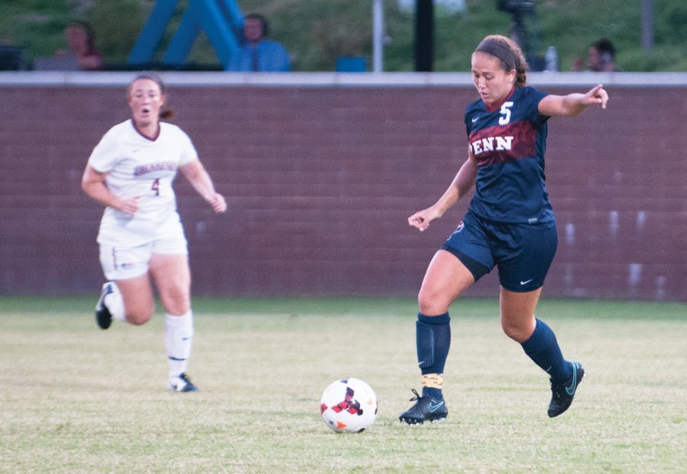 With her goal in the 80th minute, freshman Emily Sands recorded the game's lone tally as Penn women's soccer edged out Yale, 1-0.