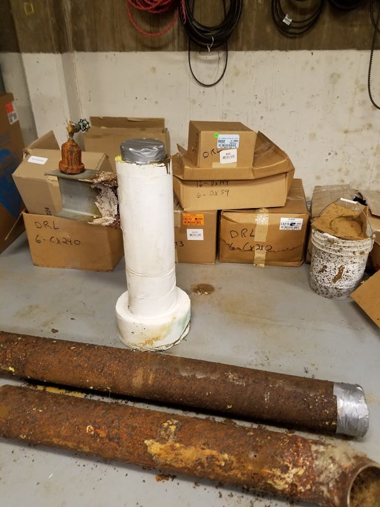 Pipes that cause previous leakage in DRL