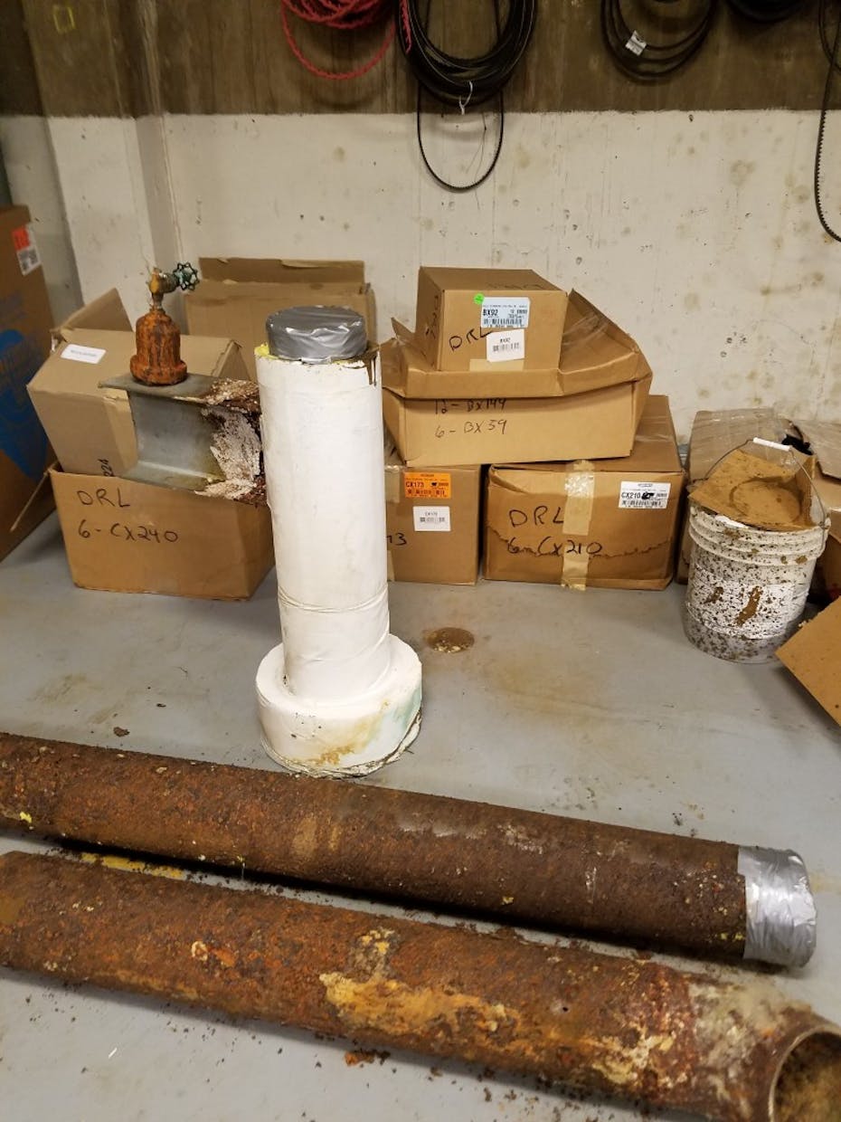 Pipes that cause previous leakage in DRL