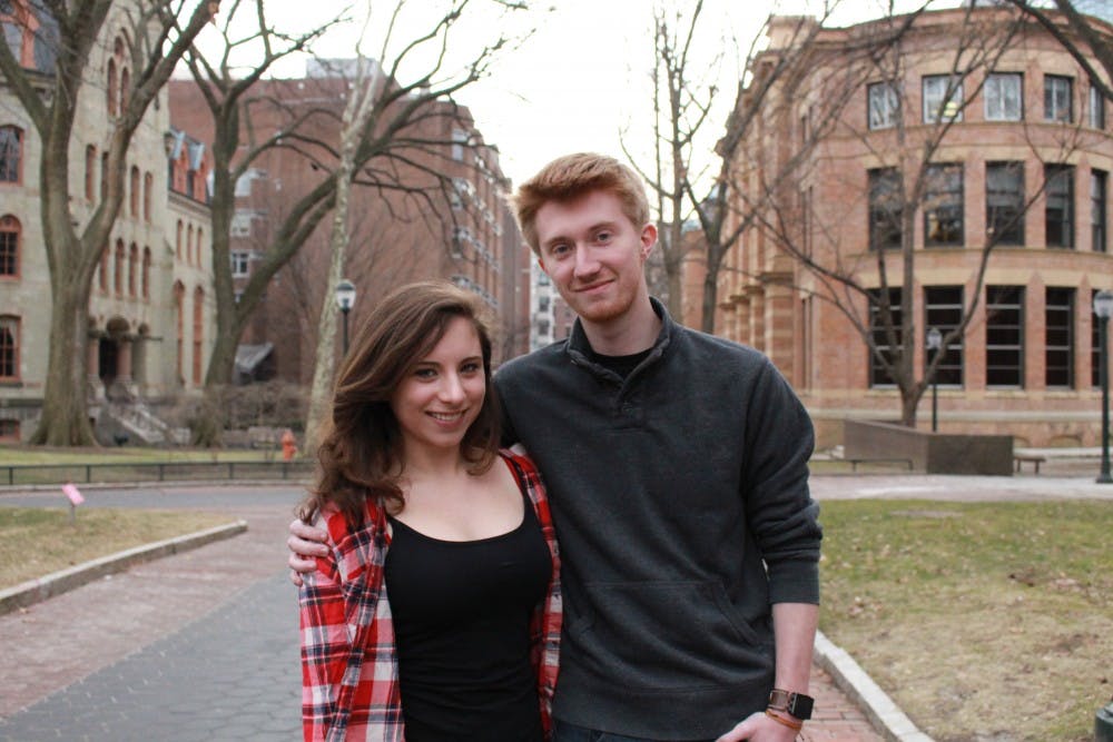 College freshmen James Prell & Sara Albert:“She’s my favorite person to talk to. She can always make me laugh and she’s really fun to be around.”“He keeps me grounded. He always knows how to make me feel better when I have a bad day. And he gives great back massages.”
