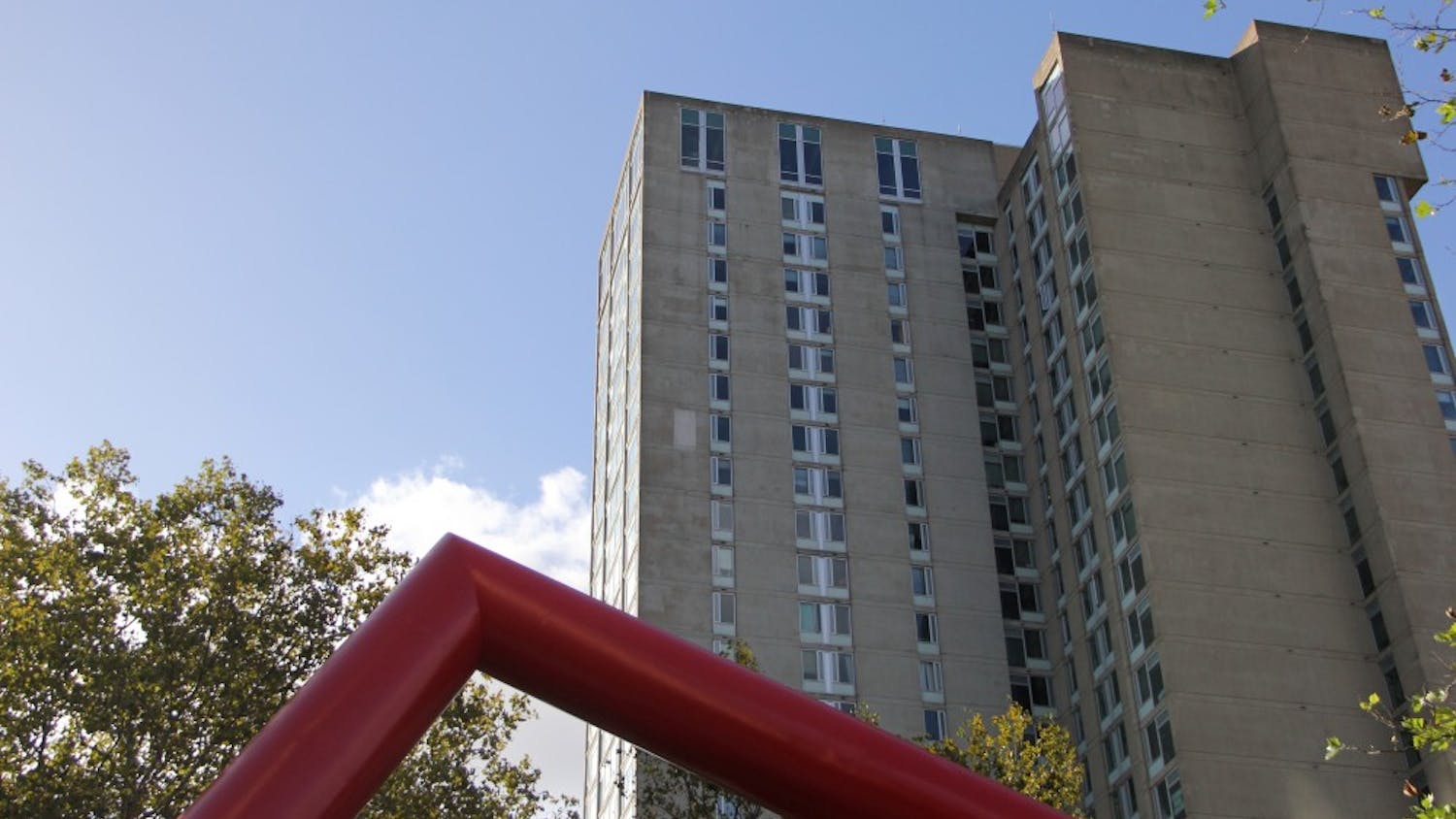 Harnwell College House, a high rise apartment complex open to upperclassmen.