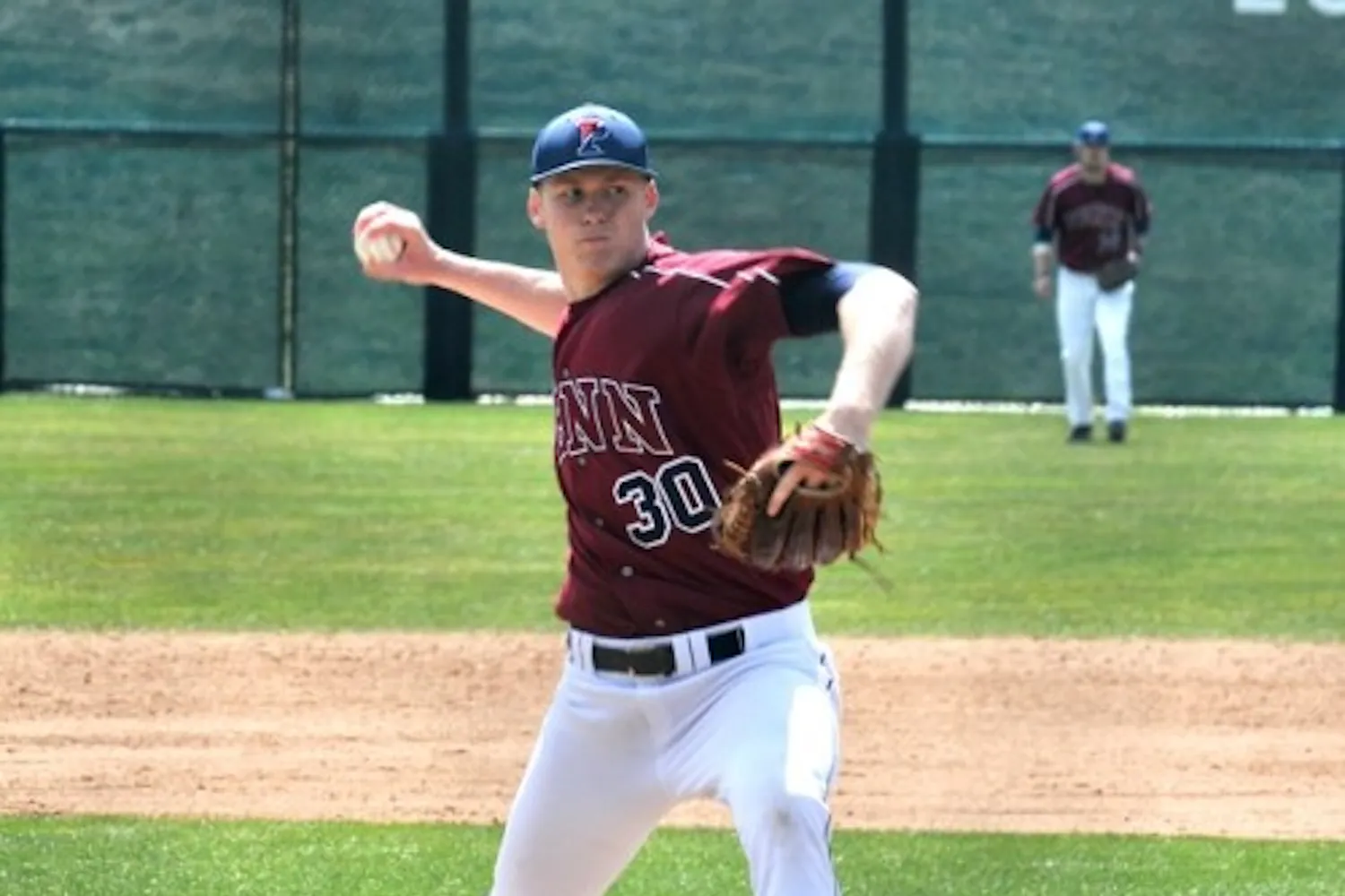 Connor Cuff pitched six strong innings for the Red and Blue on Sunday.